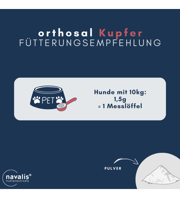 Navalis Kupfer hund fütterungsempfehlung