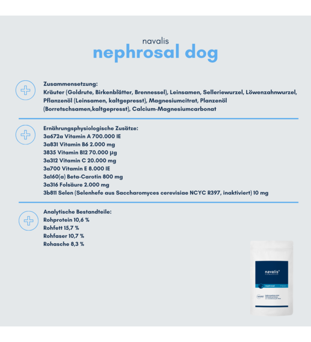 Navalis nephrosal dog and cat Pulver 300 g