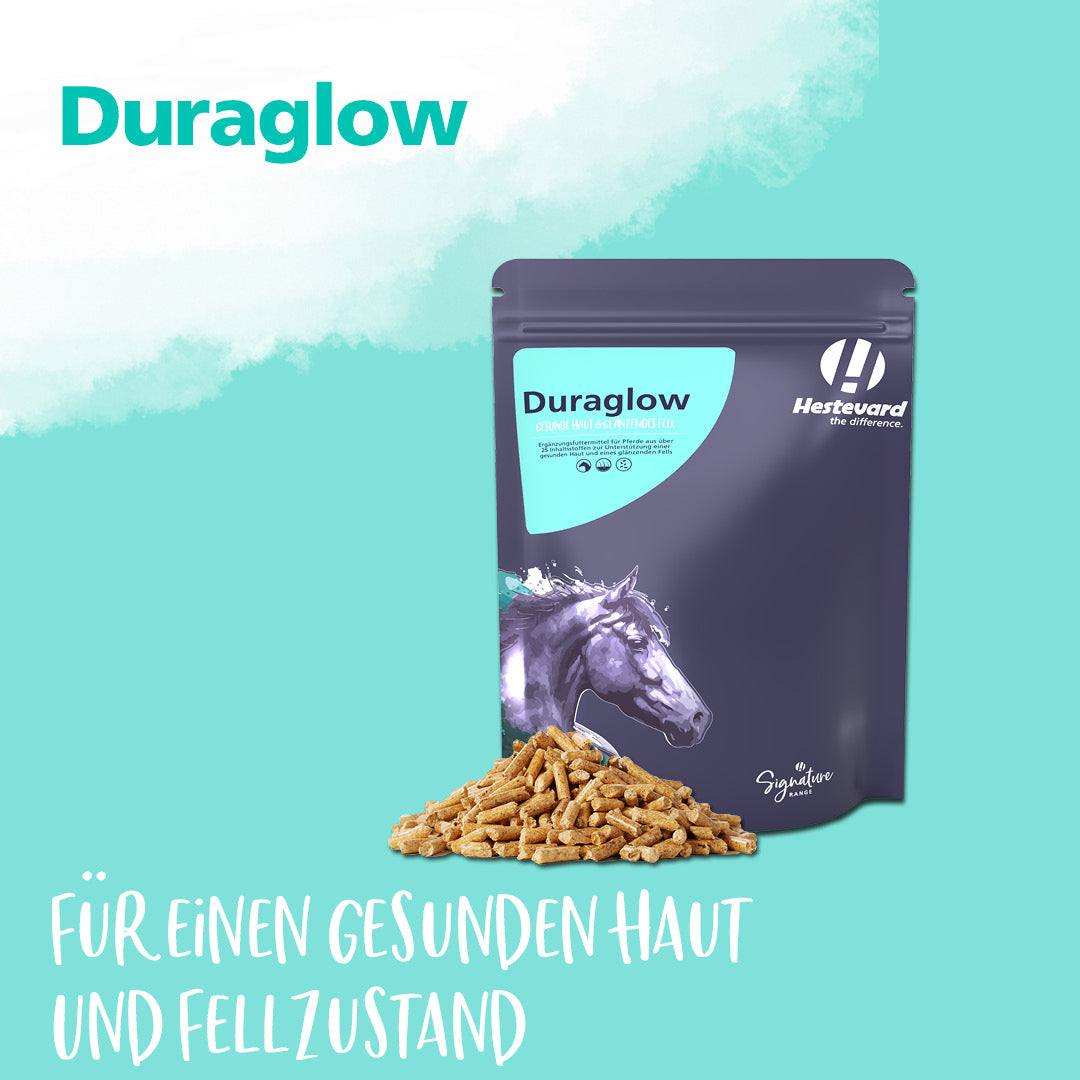 Hestevard Duraglow für gesundes Fell – 1,5 kg | Pferdepflege